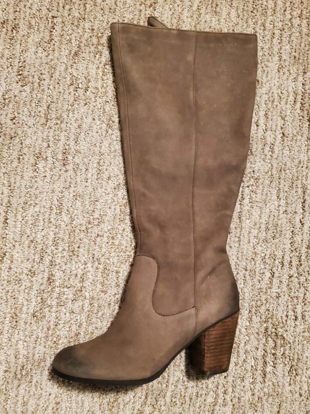 Genuine Leather Knee High Boots